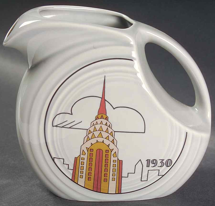 Fiesta Gray (Pearl) (Intro 1999) 32 Oz Collector Club Pitcher by Homer Laughlin -1