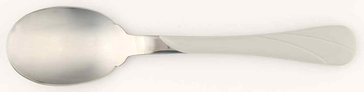 Fiesta Gray (Pearl) (Intro 1999) Tablespoon (Serving Spoon) by Homer Laughlin -1