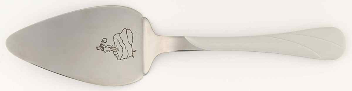 Fiesta Gray (Pearl) (Intro 1999) Pie Server with Stainless Blade by Homer Laughlin -1