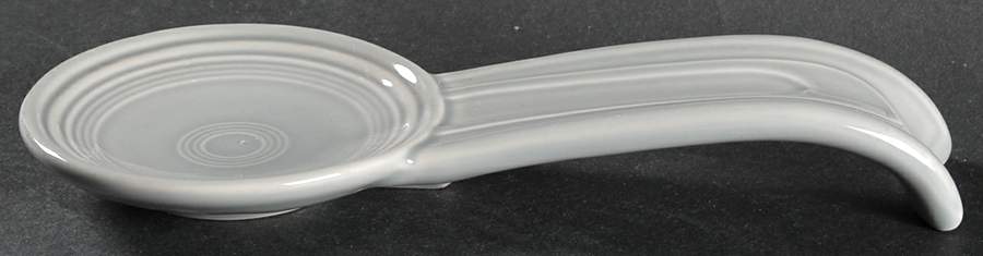 Fiesta Gray (Pearl) (Intro 1999) Spoon Rest/Holder (Holds 1 Spoon) by Homer Laughlin -1