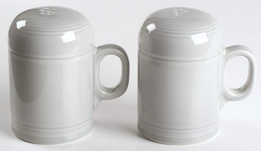 Fiesta Gray (Pearl) (Intro 1999) Stove Top Salt & Pepper Set by Homer Laughlin -1