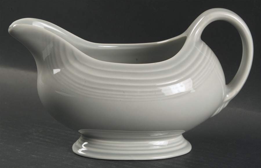 Fiesta Gray (Pearl) (Intro 1999) Open Sauce Boat by Homer Laughlin -1