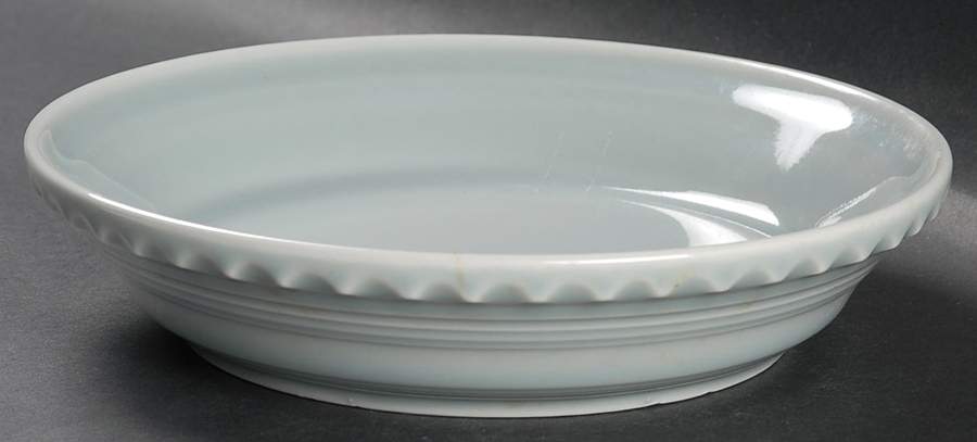 Fiesta Gray (Pearl) (Intro 1999) 8'' Pie Baking Plate by Homer Laughlin -1