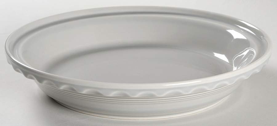 Fiesta Gray (Pearl) (Intro 1999) 10" Pie Baking Plate by Homer Laughlin -1