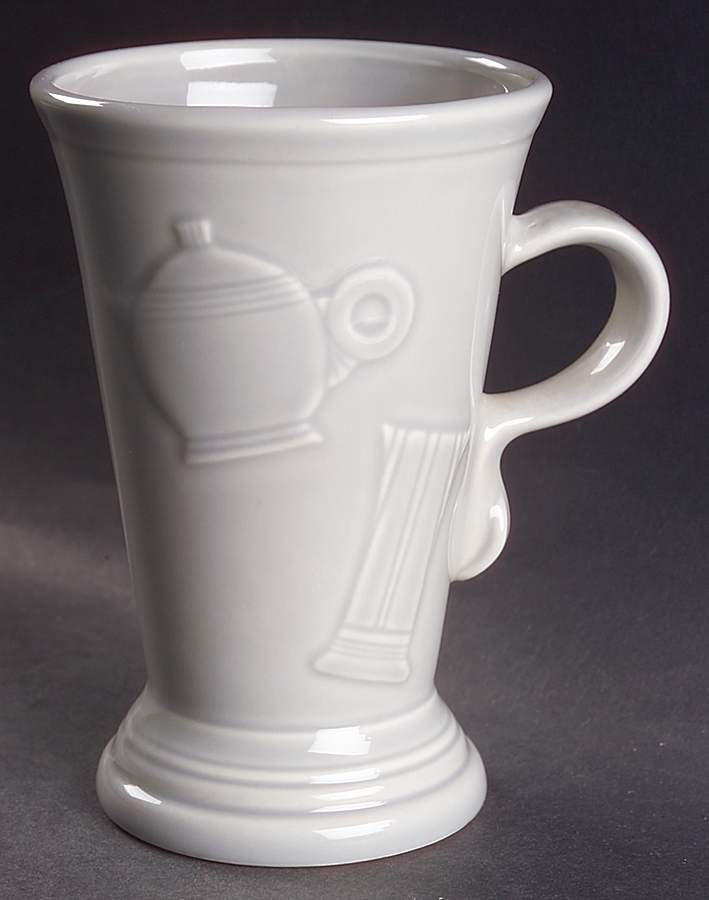 Fiesta Gray (Pearl) (Intro 1999) Pedestal Mug by Homer Laughlin -1