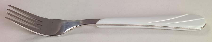 Fiesta Gray (Pearl) (Intro 1999) Dinner Fork (7 1/2" or Larger) by Homer Laughlin -1