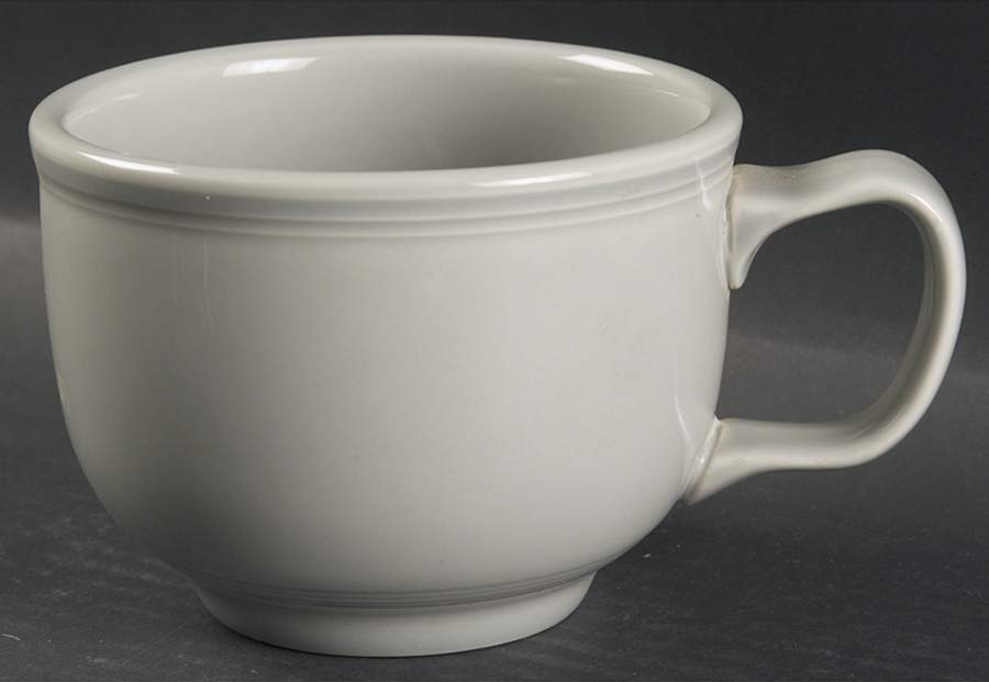 Fiesta Gray (Pearl) (Intro 1999) Jumbo Cup by Homer Laughlin -1