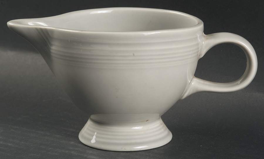 Fiesta Gray (Pearl) (Intro 1999) Individual Creamer by Homer Laughlin -1