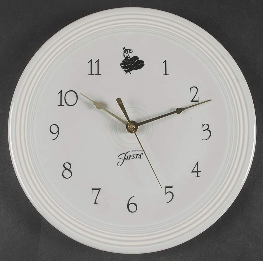 Fiesta Gray (Pearl) (Intro 1999) Clock Plate by Homer Laughlin -1