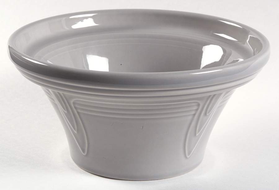 Fiesta Gray (Pearl) (Intro 1999) Hostess Bowl by Homer Laughlin -1