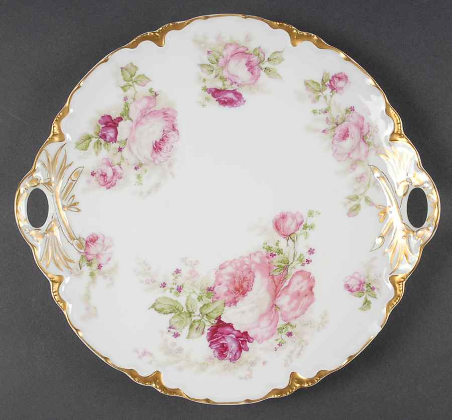 Schleiger 257C Handled Cake Plate by Haviland-1