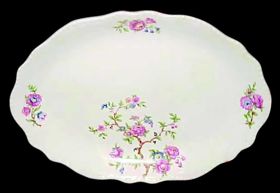 Song of Spring 14" Oval Serving Platter by Homer Laughlin -1