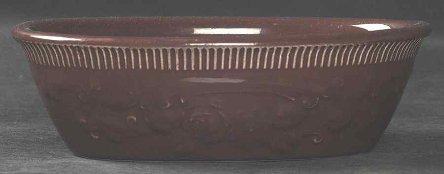 Oven Serve Rust Brown Small Oval Baker by Homer Laughlin -1