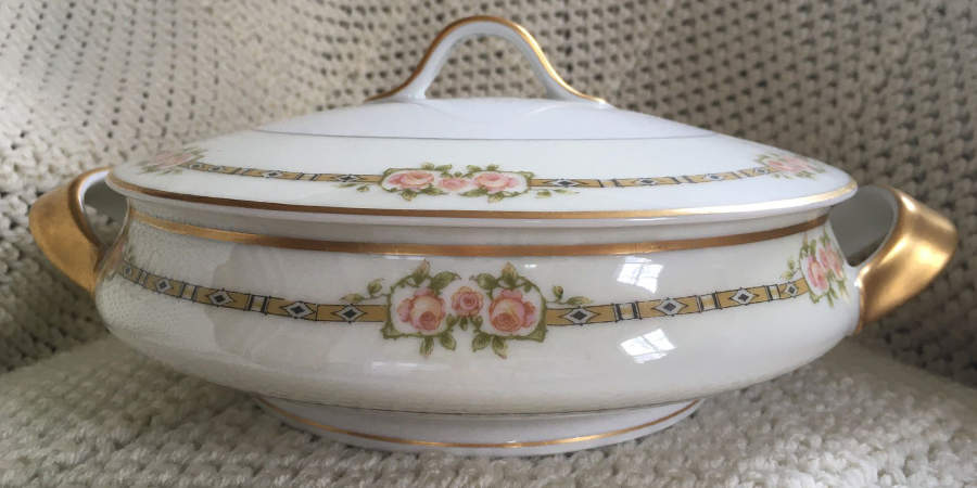 H776 Round Covered Vegetable by Haviland-1