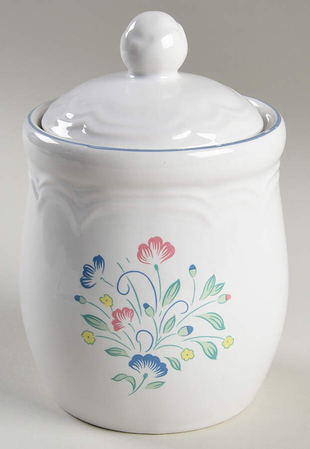 Floral Expressions (Japan, No Center) Small Canister & Lid by Hearthside-1
