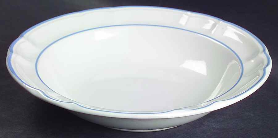 Floral Expressions (Japan, No Center) Rim Soup Bowl by Hearthside-1