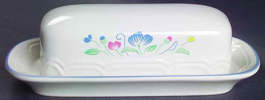 Floral Expressions (Japan, No Center) 1/4 Lb Covered Butter by Hearthside-1