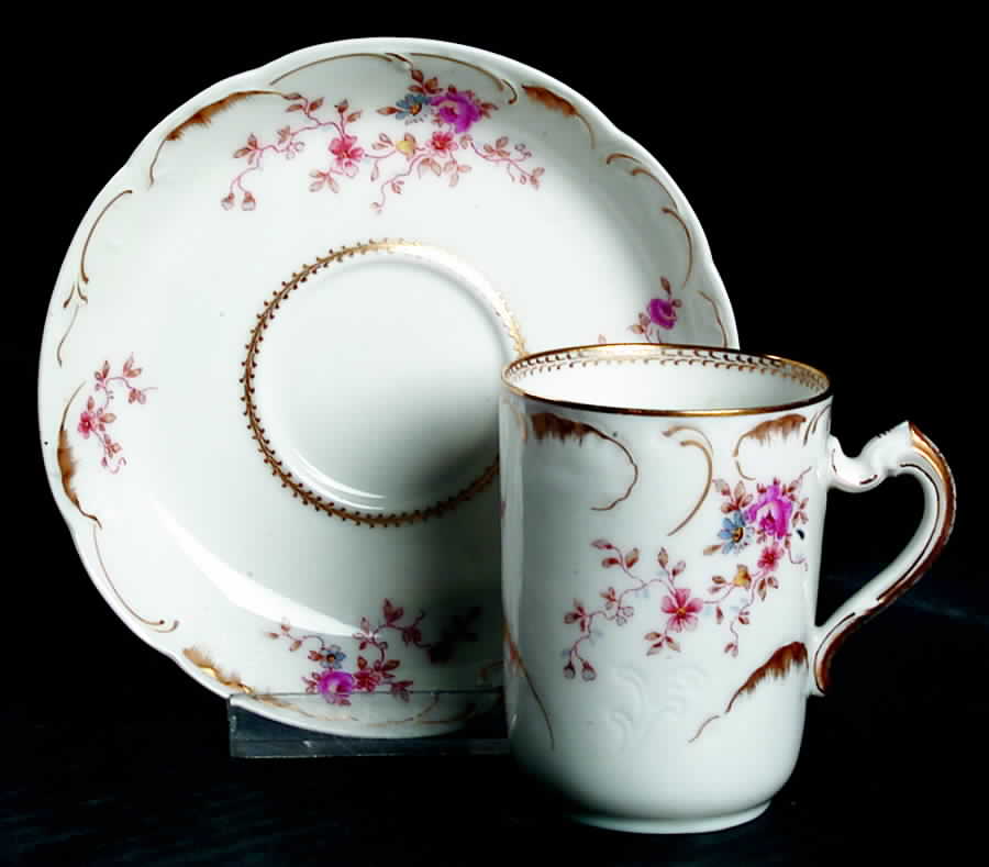 H866 Chocolate Cup & Saucer Set by Haviland-1