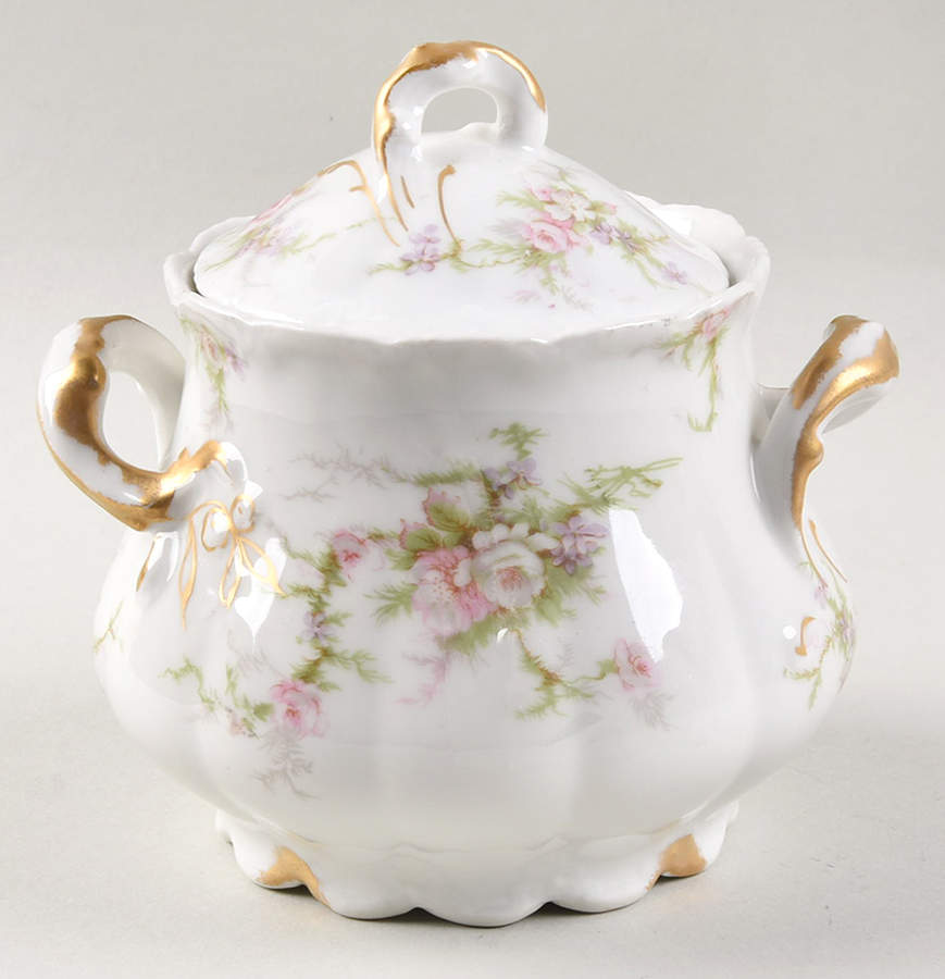 Schleiger 154k Sugar Bowl & Lid by Haviland-1