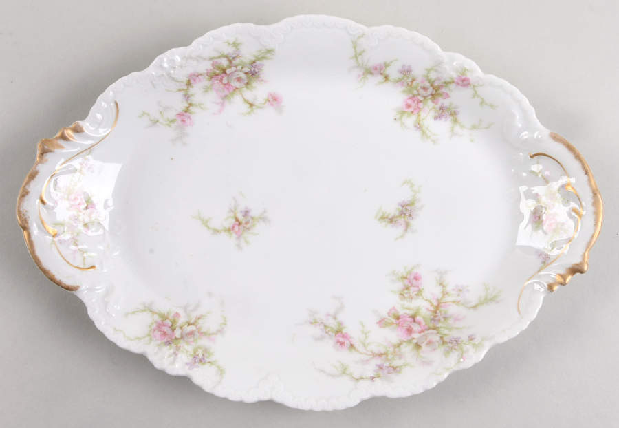 Schleiger 154k 12" Oval Serving Platter by Haviland-1