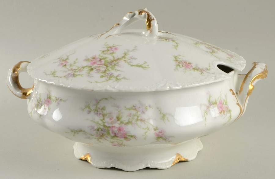 Schleiger 154k Tureen &  Lid by Haviland-1