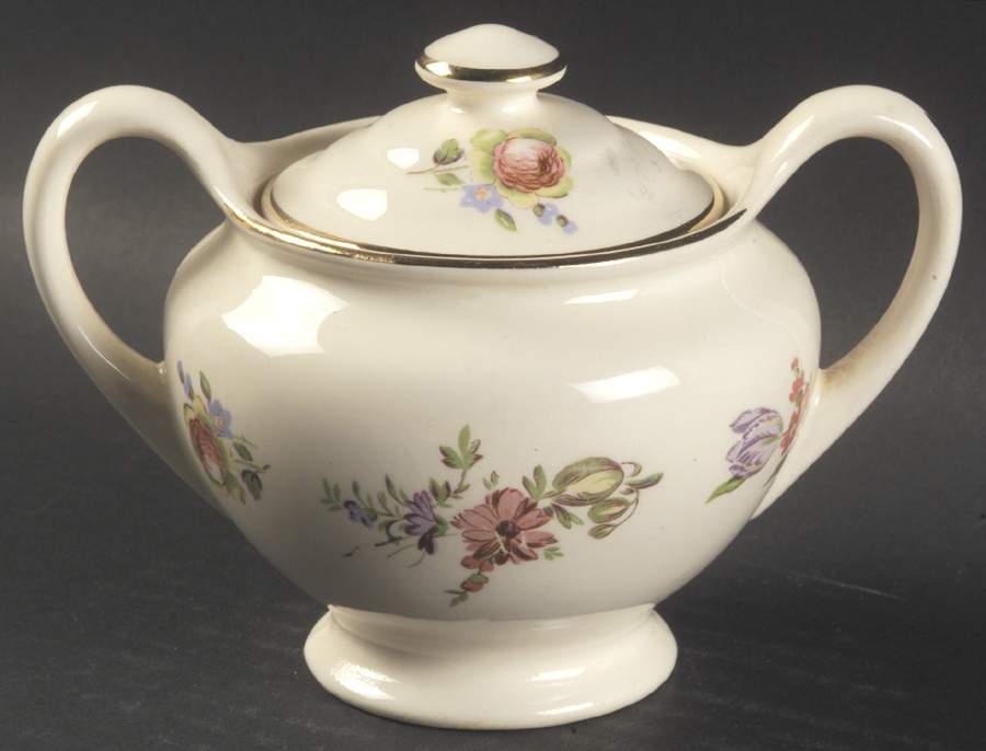 Priscilla Sugar Bowl & Lid by Household Institute-1