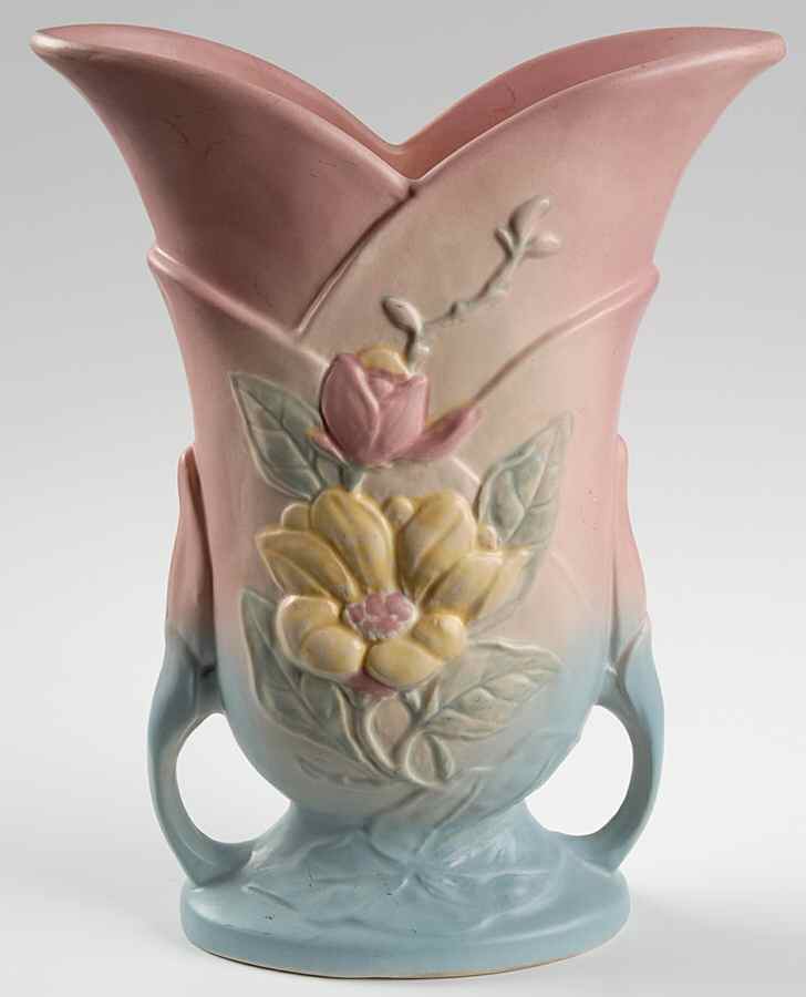 Magnolia (Matte) 10" Vase by Hull-1