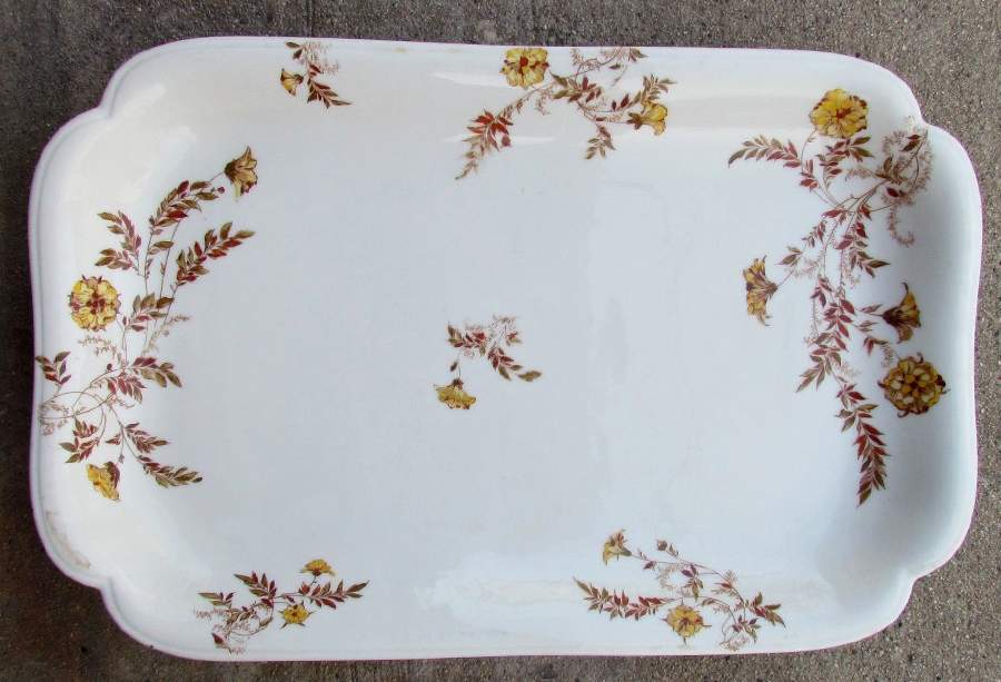 H801 19" Rectangular Serving Platter by Haviland-1
