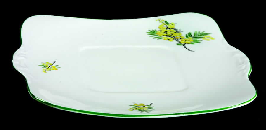 6592 Square Handled Cake Plate by Heathcote-1