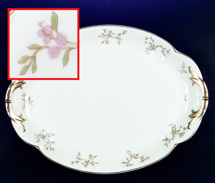 H802 12" Oval Serving Platter by Haviland-1