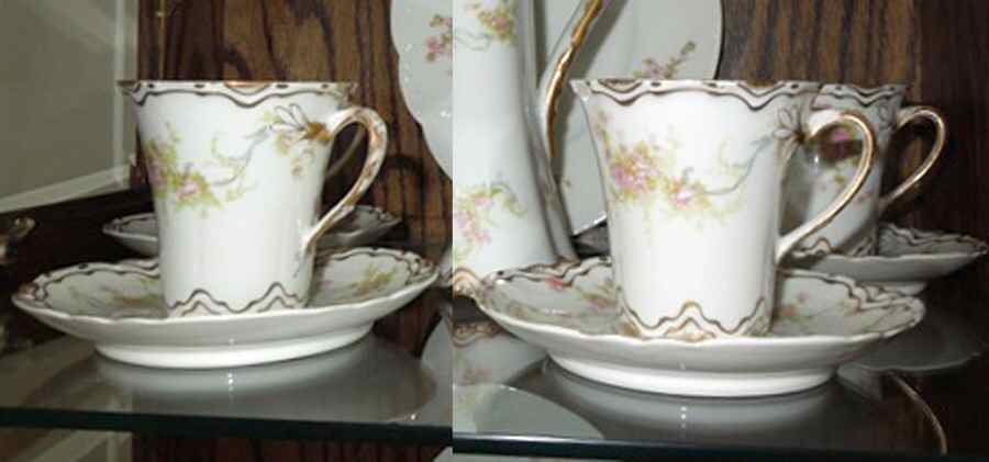 Schleiger 57T Chocolate Cup & Saucer Set by Haviland-1