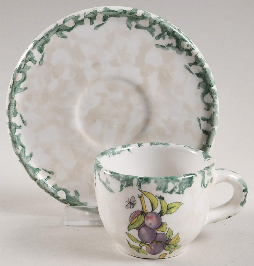 HIM7 Flat Demitasse Cup & Saucer Set by Himark-1