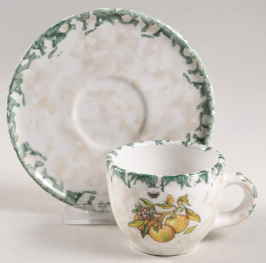 HIM7 Flat Demitasse Cup & Saucer Set by Himark-1