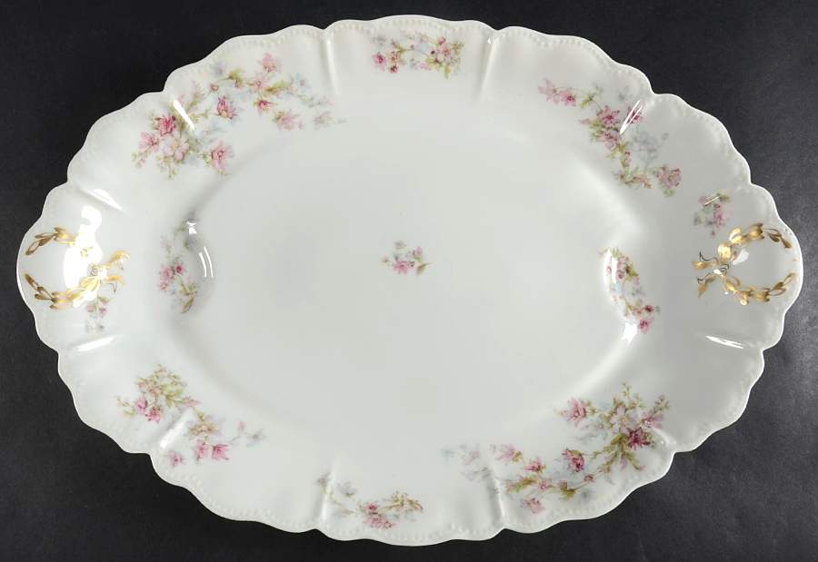 Schleiger 91f 18" Oval Serving Platter by Haviland-1