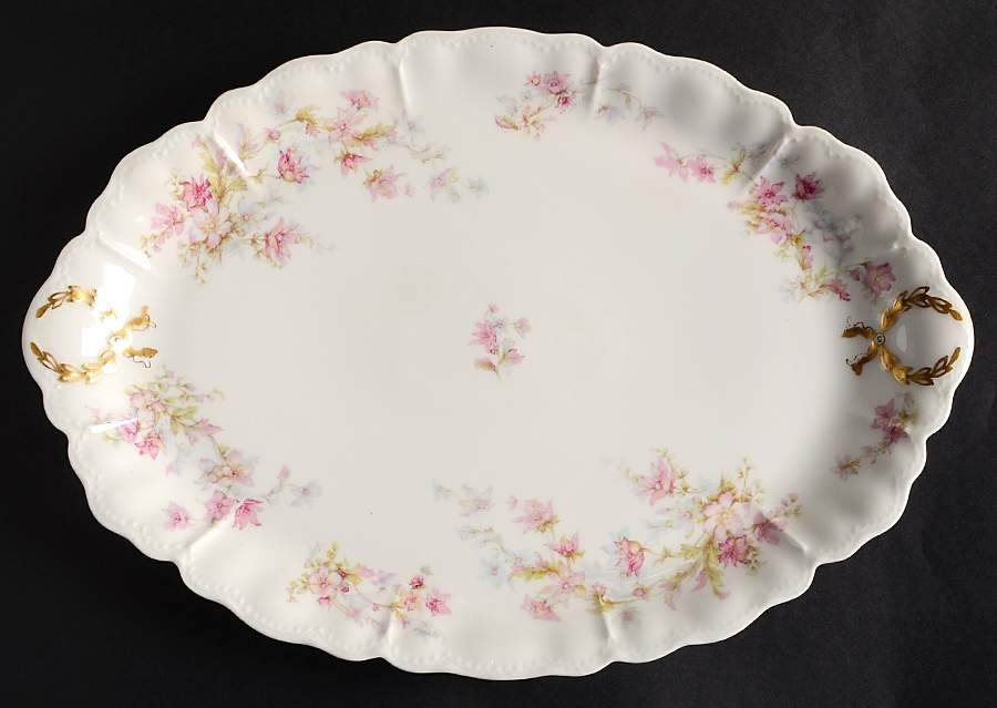 Schleiger 91f 14" Oval Serving Platter by Haviland-1