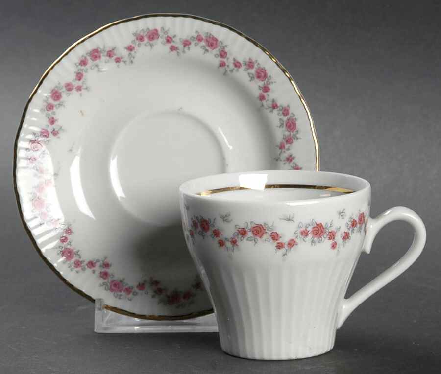 HEP12 Flat Demitasse Cup & Saucer Set by Graf Von Henneberg-1