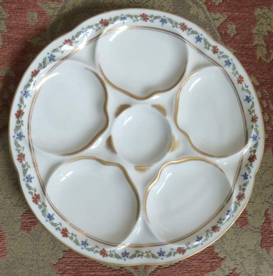 H799 Oyster Plate by Haviland-1