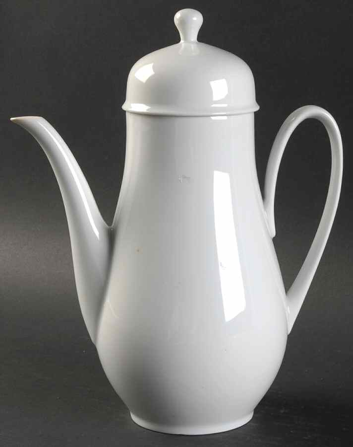 Olivia White Coffee Pot & Lid by Hutschenreuther-1