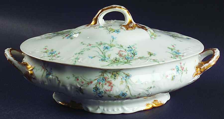 Schleiger 1018b Oval Covered Vegetable by Haviland-1