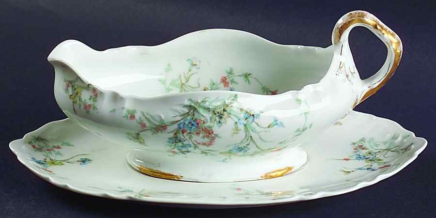 Schleiger 1018b Gravy Boat & Underplate by Haviland-1