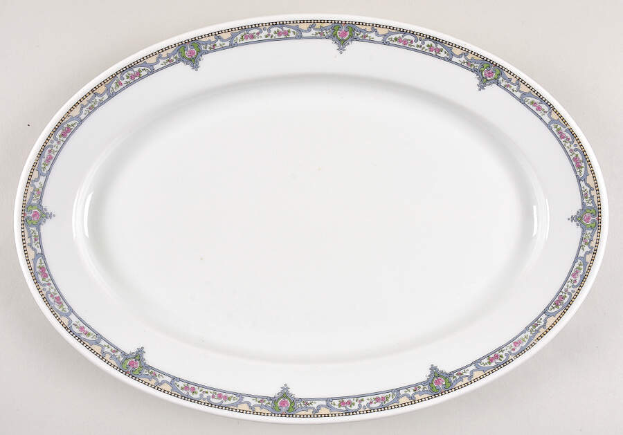 Schleiger 170-2 14" Oval Serving Platter by Haviland-1