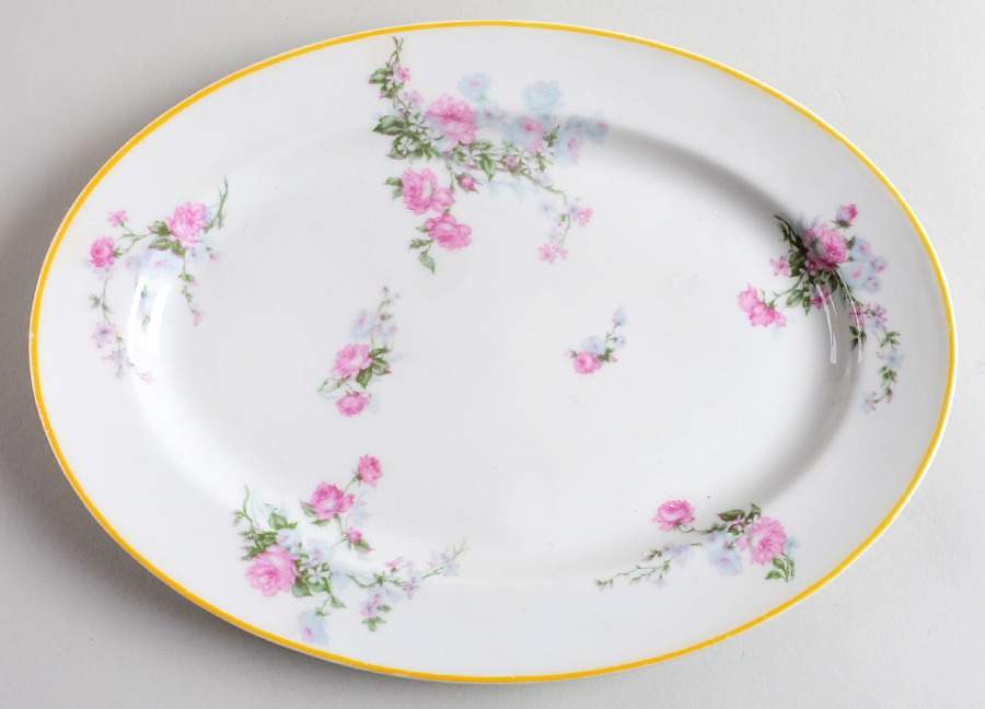 Schleiger 261a 11" Oval Serving Platter by Haviland-1