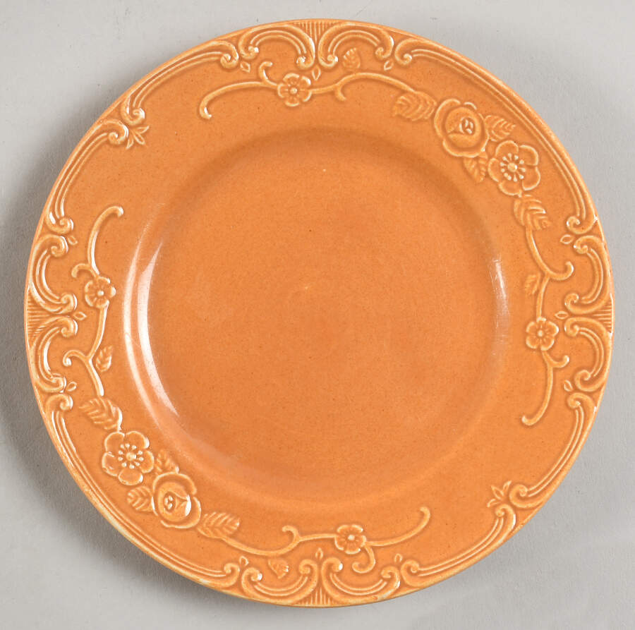 Oven Serve Pumpkin Orange Salad Plate by Homer Laughlin -1