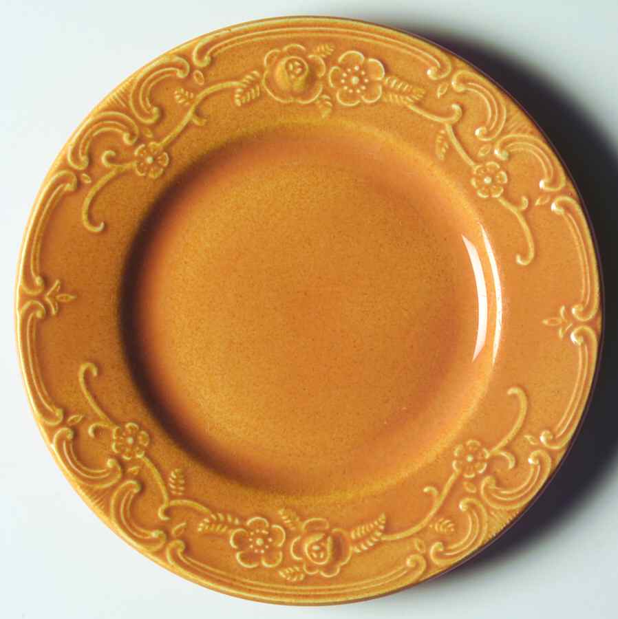Oven Serve Pumpkin Orange Bread & Butter Plate by Homer Laughlin -1