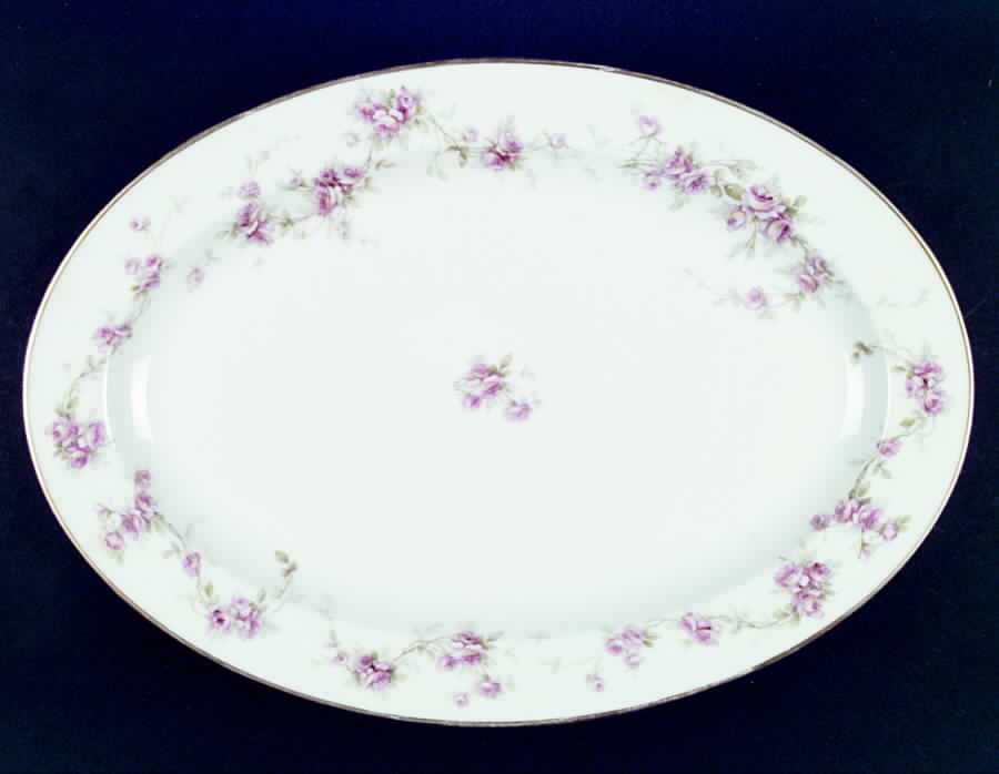 H810 12" Oval Serving Platter by Haviland-1