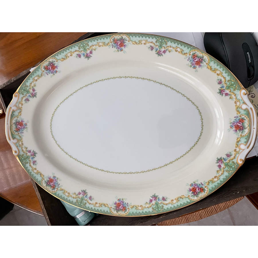 HIR22 12" Oval Serving Platter by Hira China-1