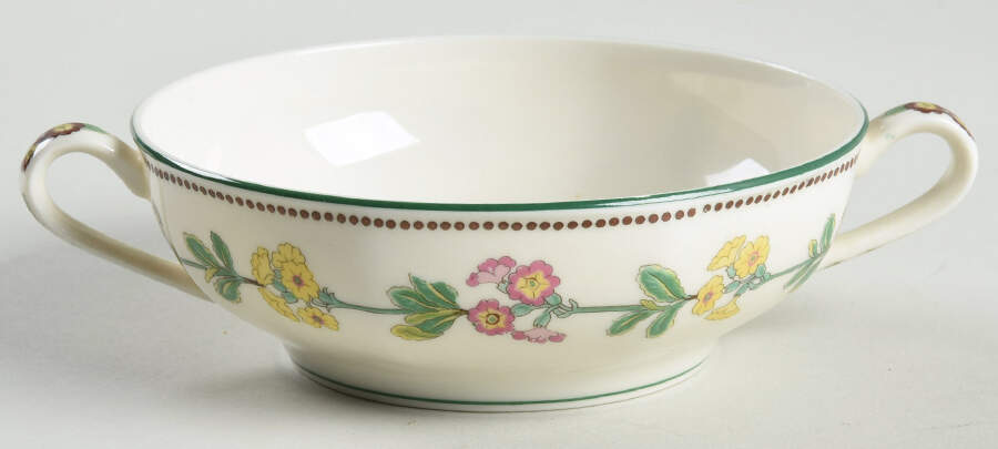 H812 Flat Cream Soup Bowl by Haviland-1