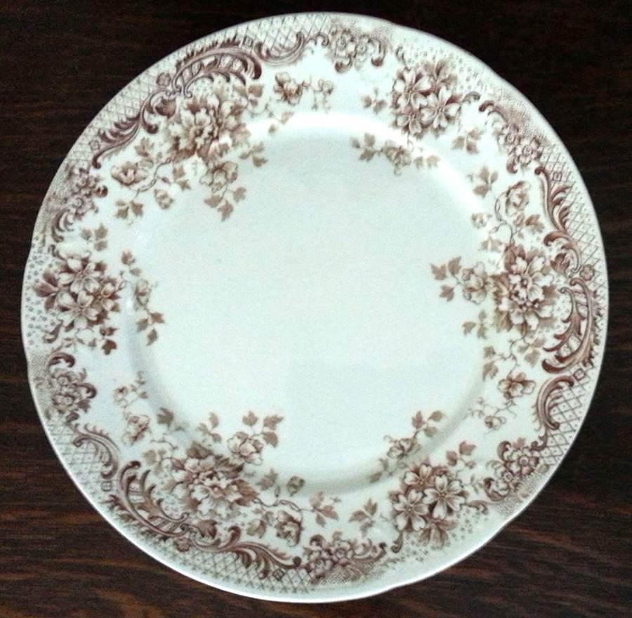 Maine Brown Luncheon Plate by Wm Hulme-1