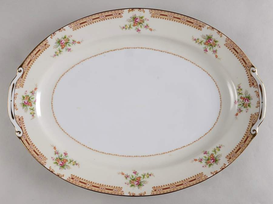 HIR23 15" Oval Serving Platter by Hira China-1