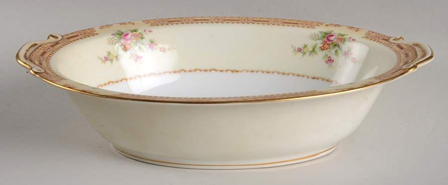 HIR23 10" Oval Vegetable Bowl by Hira China-1